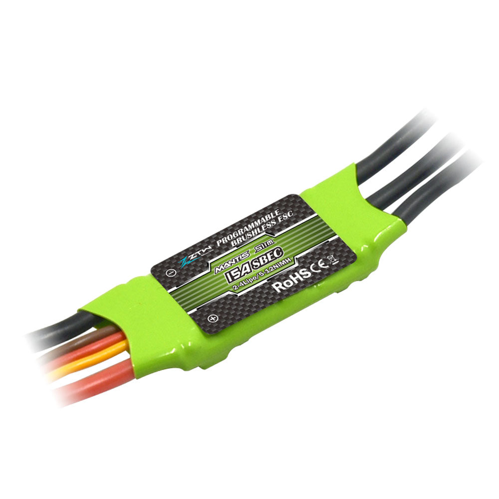 ZTW Mantis Slim 15A ESC 2-4S For RC Airplane indoor F3P 3D Flying