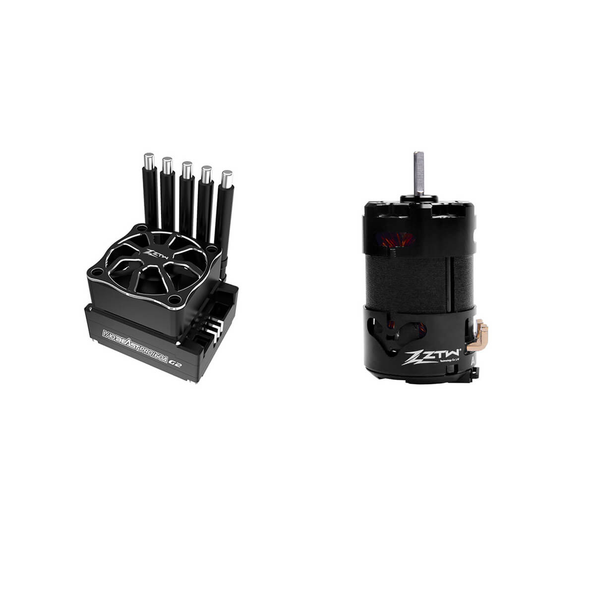 ZTW Beast PRO G2 160A ESC Built-in BLE Sensored 3652 Motor Combo For 1/10th Racing Car
