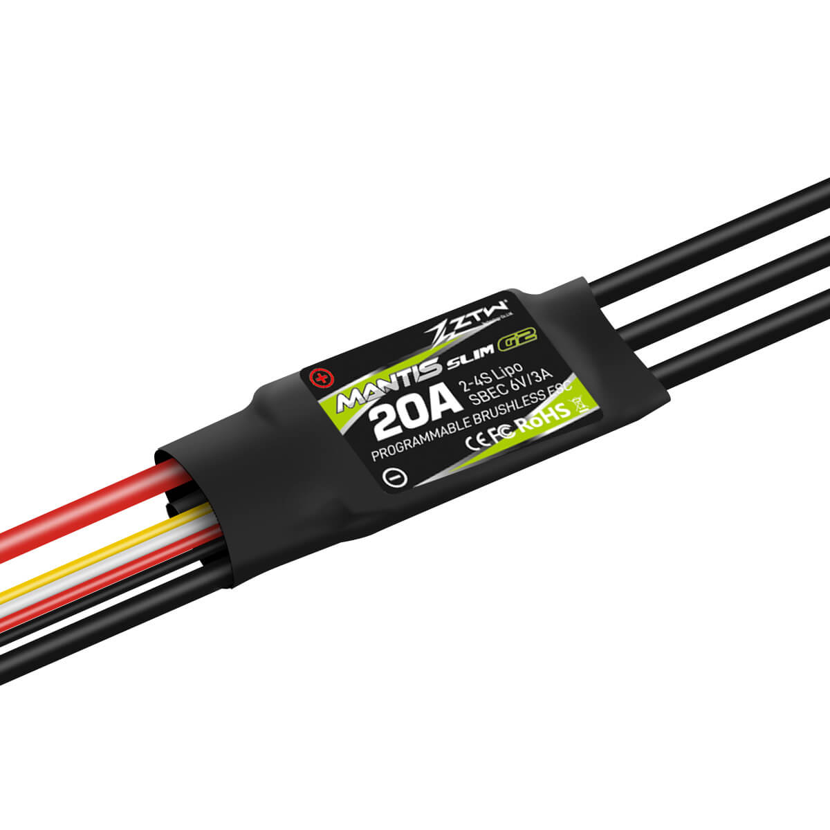 ZTW Mantis Slim G2 20A ESC 2-4S SBEC For RC Airplane F3P 3D Flying