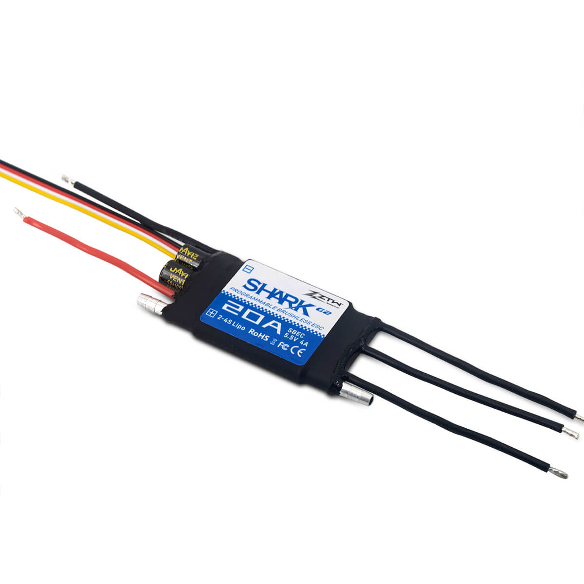 ZTW Shark G2 20A ESC 2-4S For RC Boat
