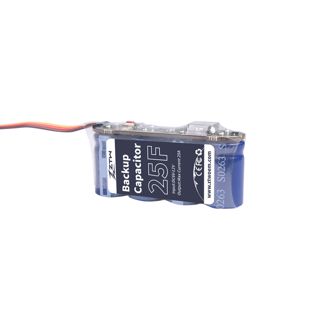 ZTW Power Capacitor Buffer BEC Backup 25F 6V/12V 25A For RC Helicopter