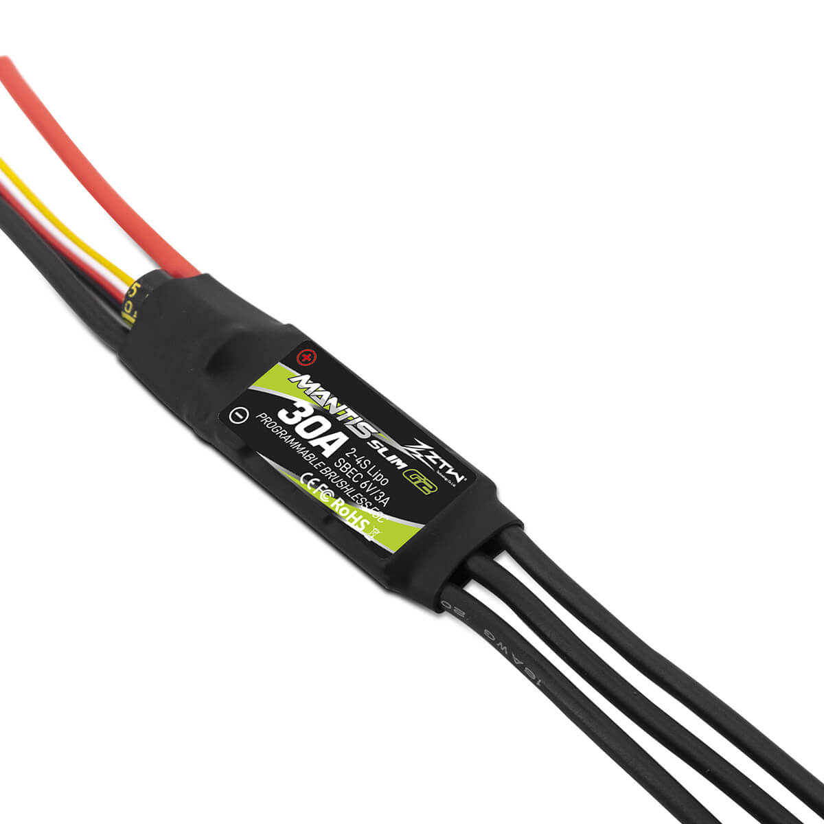 ZTW Mantis Slim G2 30A ESC 2-4S SBEC For RC Airplane F3P 3D Flying