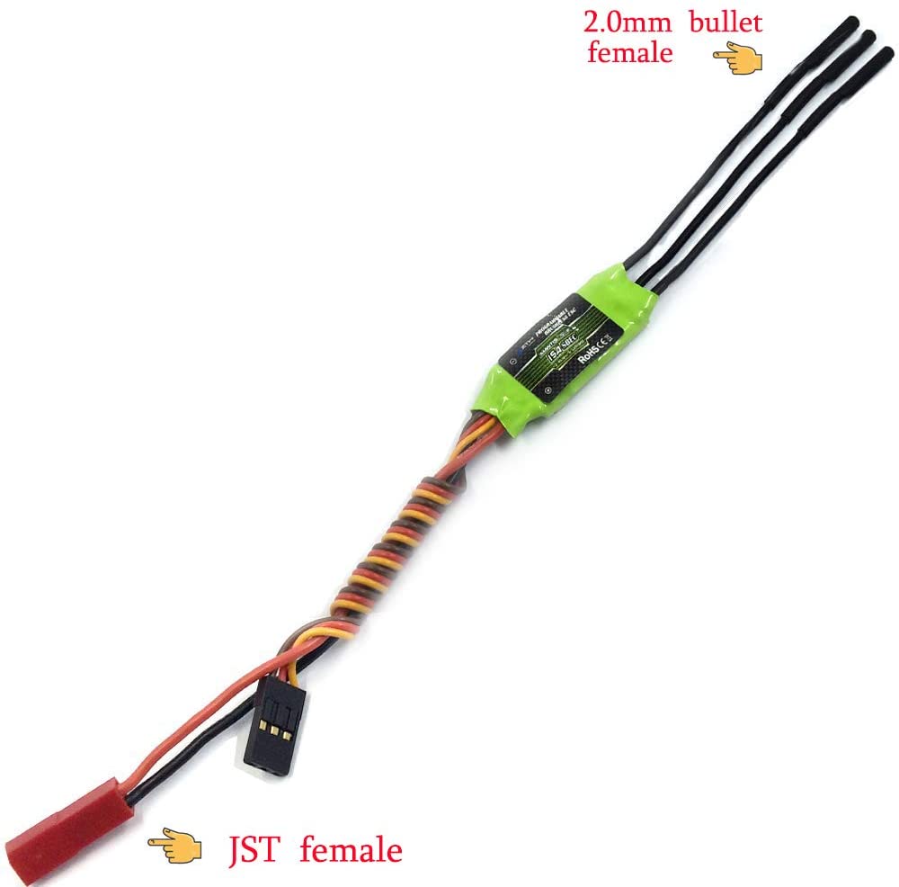 ZTW Mantis Slim G2 15A ESC 2-4S SBEC pour avion RC F3P 3D/4D volant
