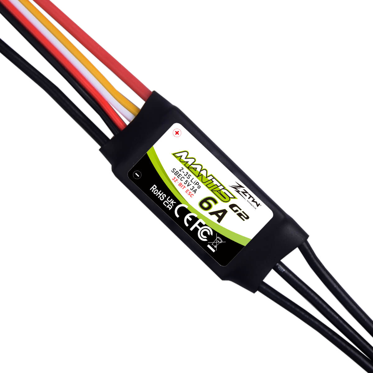 ZTW Mantis G2 6A ESC 2-3S SBEC For RC Airplane Fixed-wing