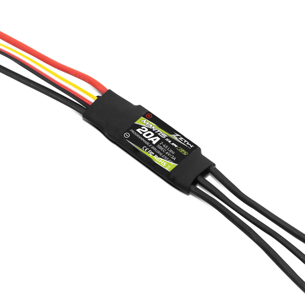 ZTW Mantis Slim G2 20A ESC 2-4S SBEC For RC Airplane F3P 3D Flying