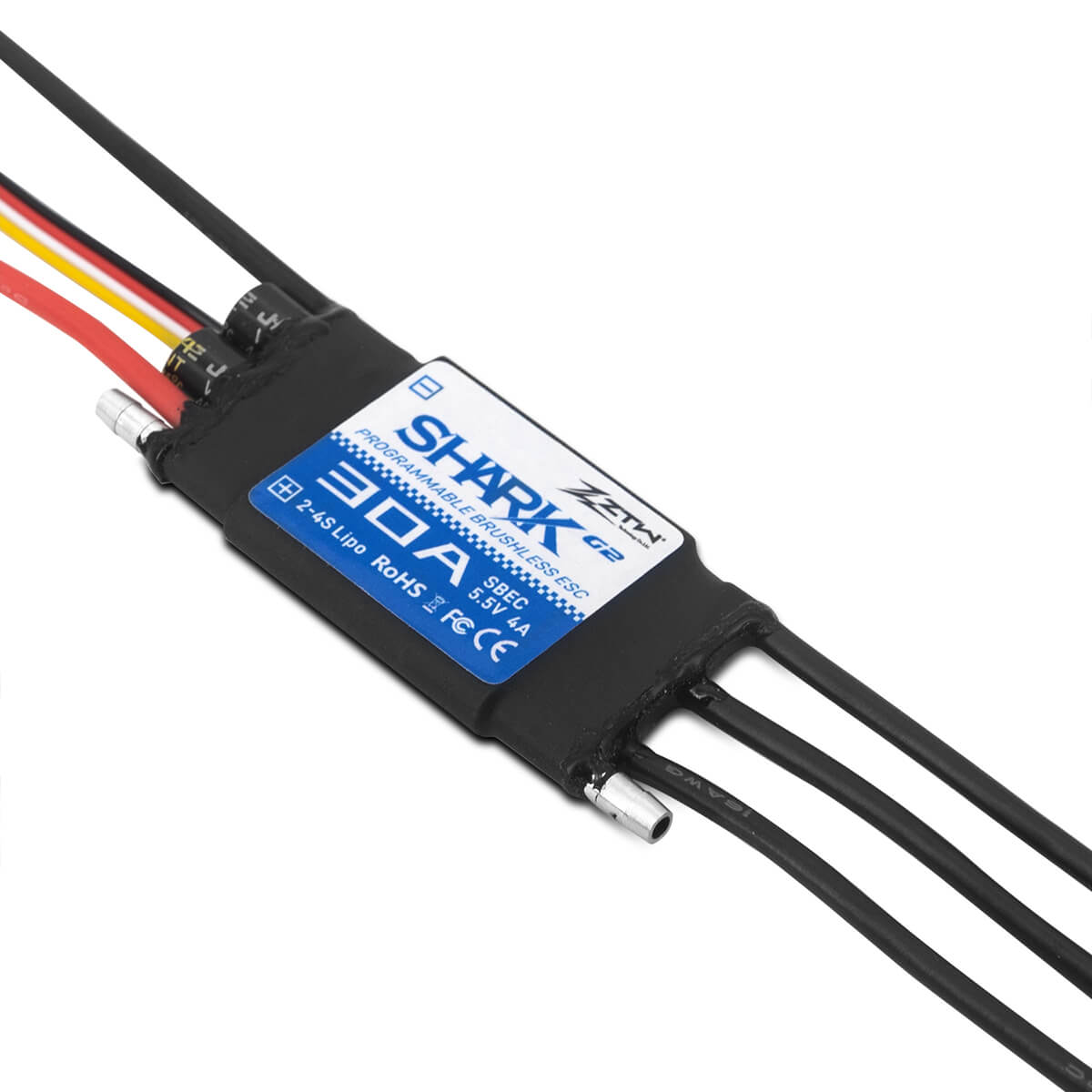 ZTW Shark G2 30A ESC 2-4S For RC Boat