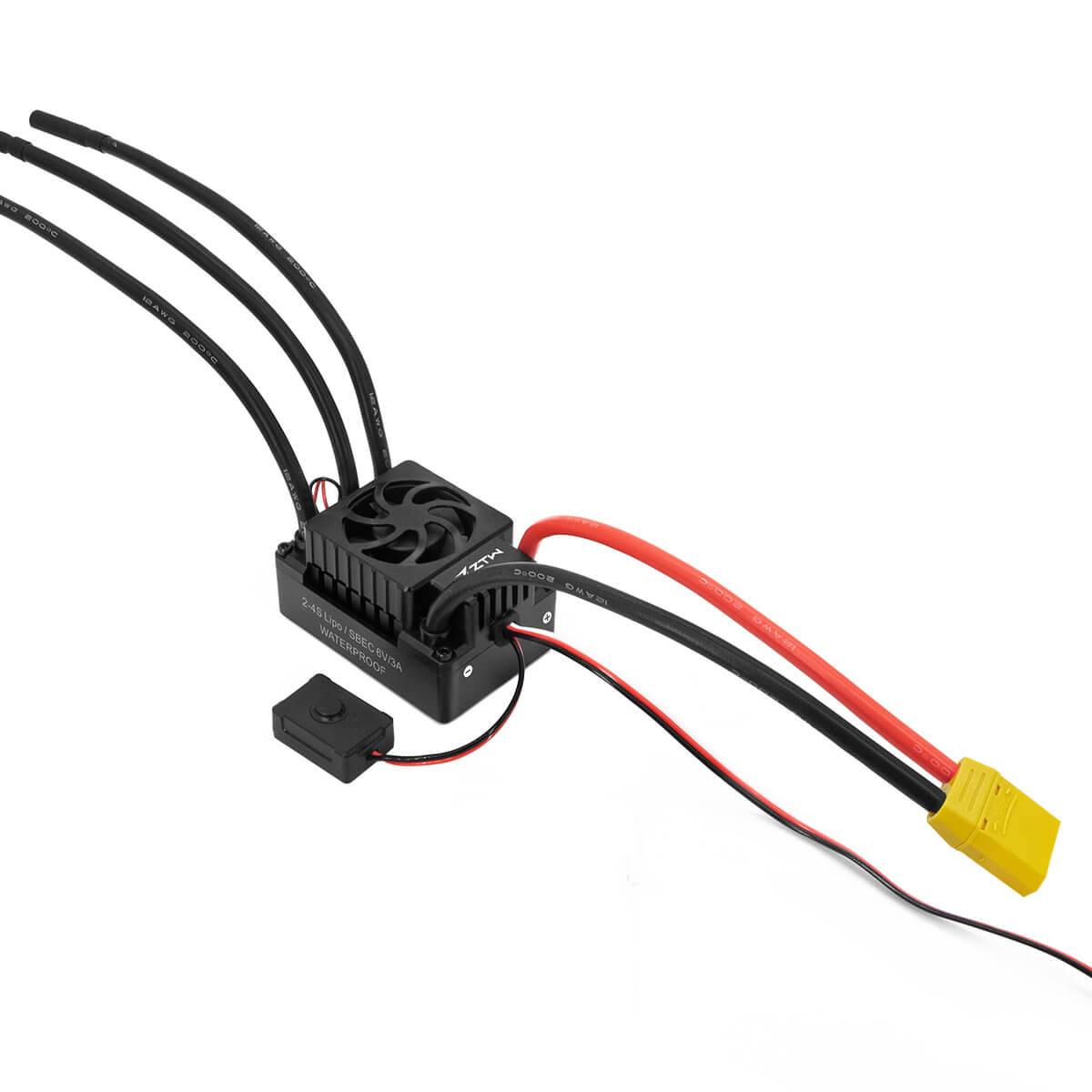 ZTW Beast G2 120A ESC 2-4S Sensorless For 1/10th RC Car SCT
