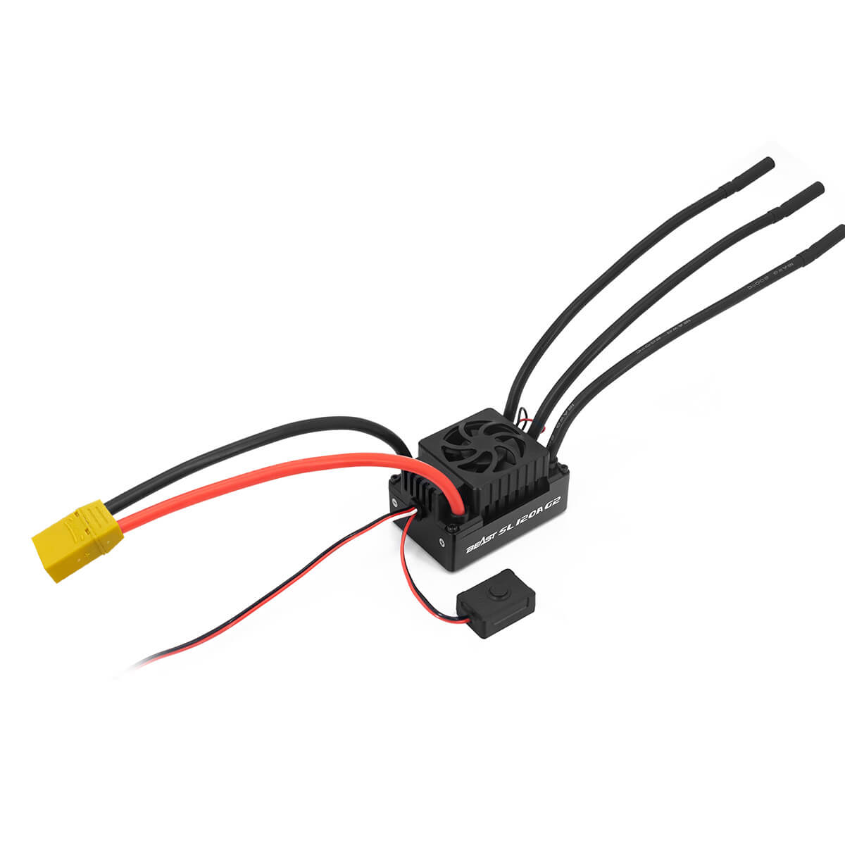 ZTW Beast G2 120A ESC 2-4S Sensorless For 1/10th RC Car SCT