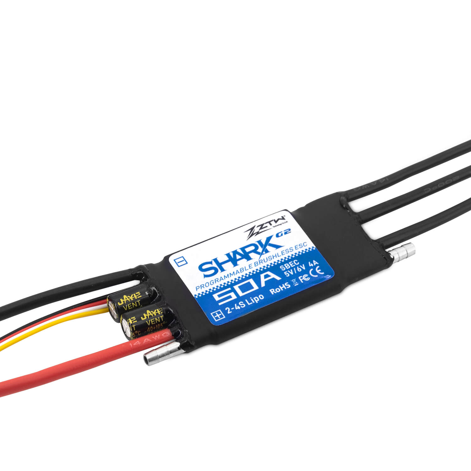 ZTW Shark G2 50A ESC 2-4S pour bateau RC