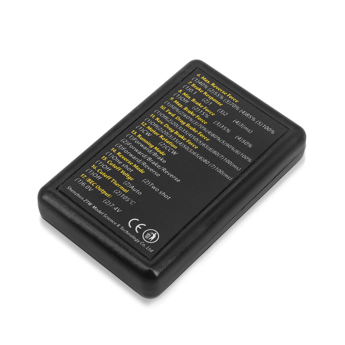 Carte de programme LED ZTW G2 pour le réglage des paramètres ESC de la série Beast G2