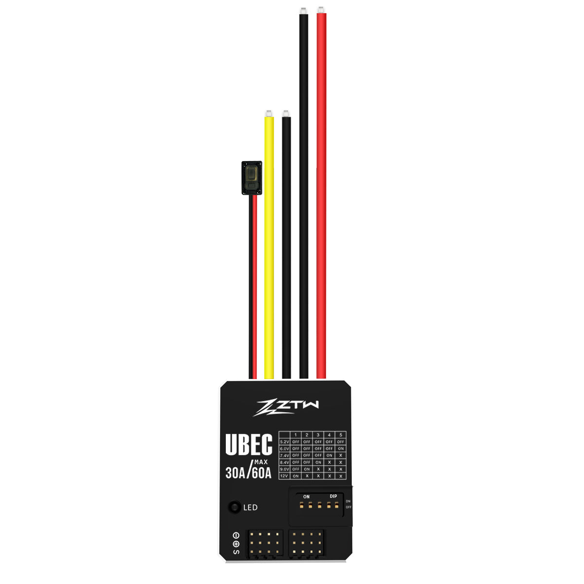 ZTW UBEC 30A HV 3-18S Adjustable Output Voltage 5.2V-12V External BEC