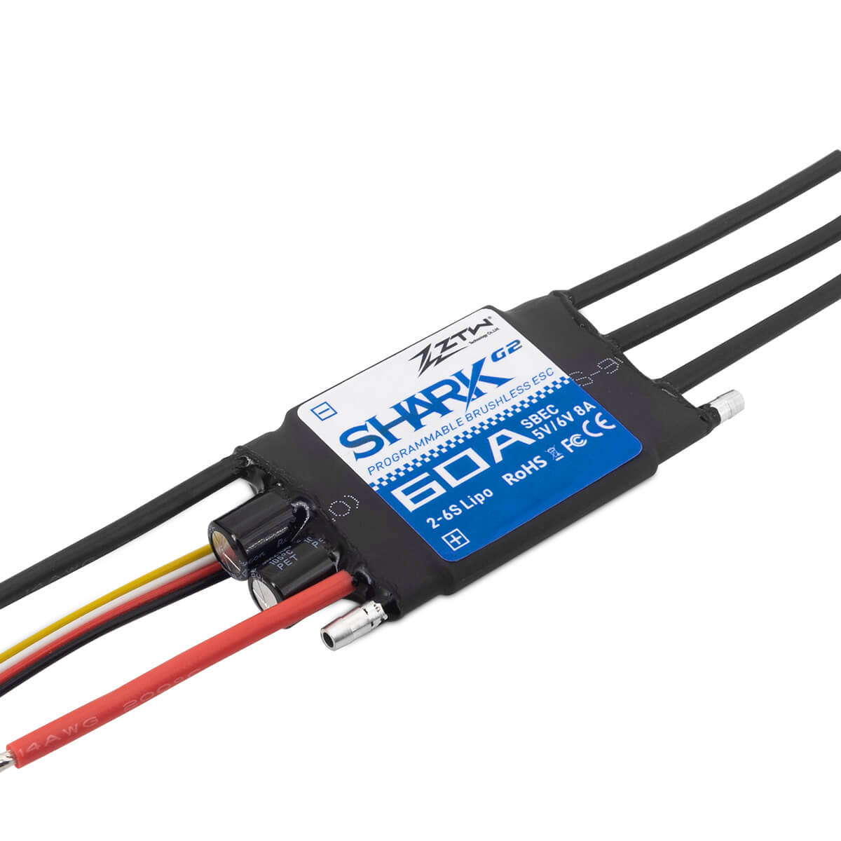 ZTW Shark G2 60A ESC 2-6S For RC Boat