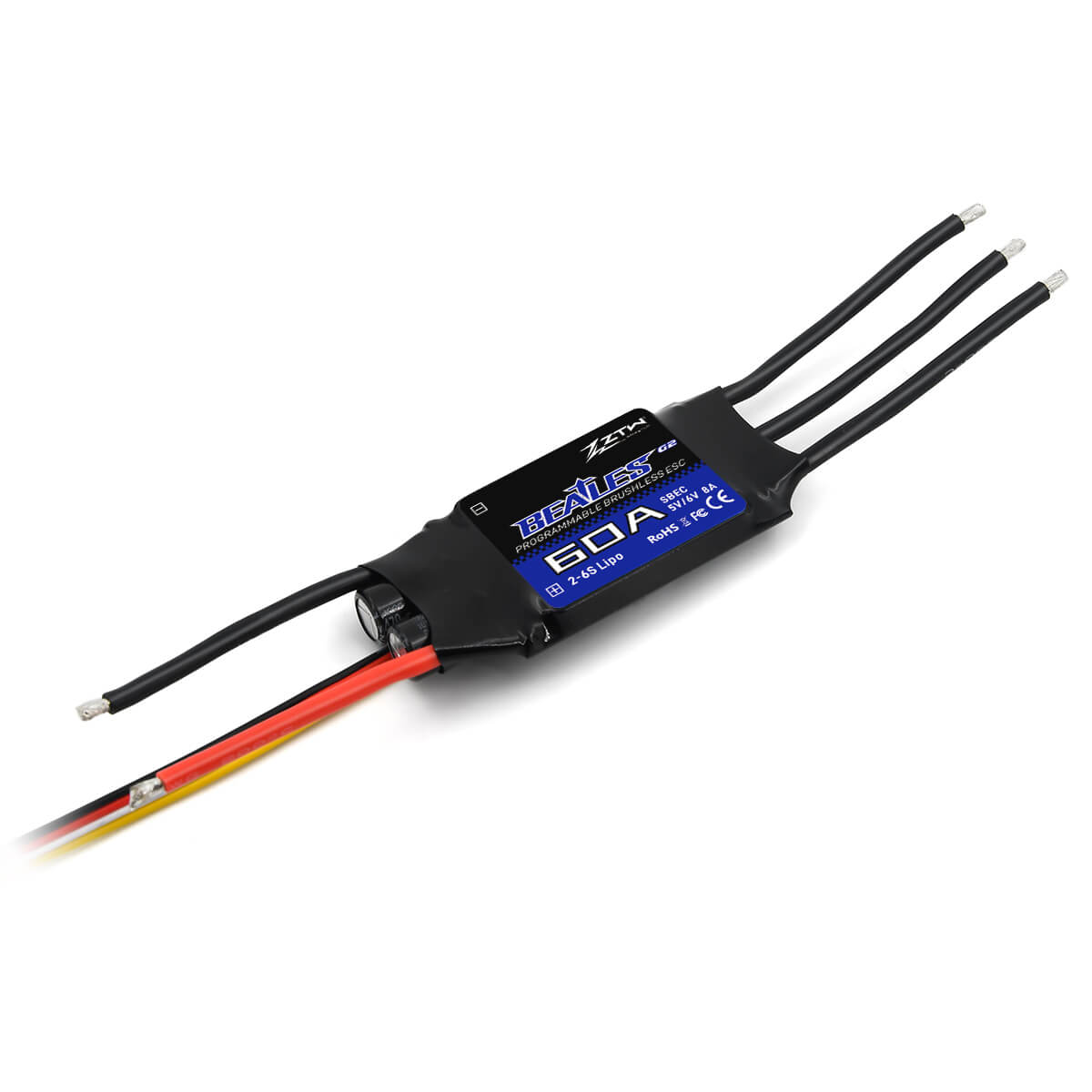 ZTW Beatles G2 60A ESC 2-6S SBEC For RC Airplane Fixed-wing