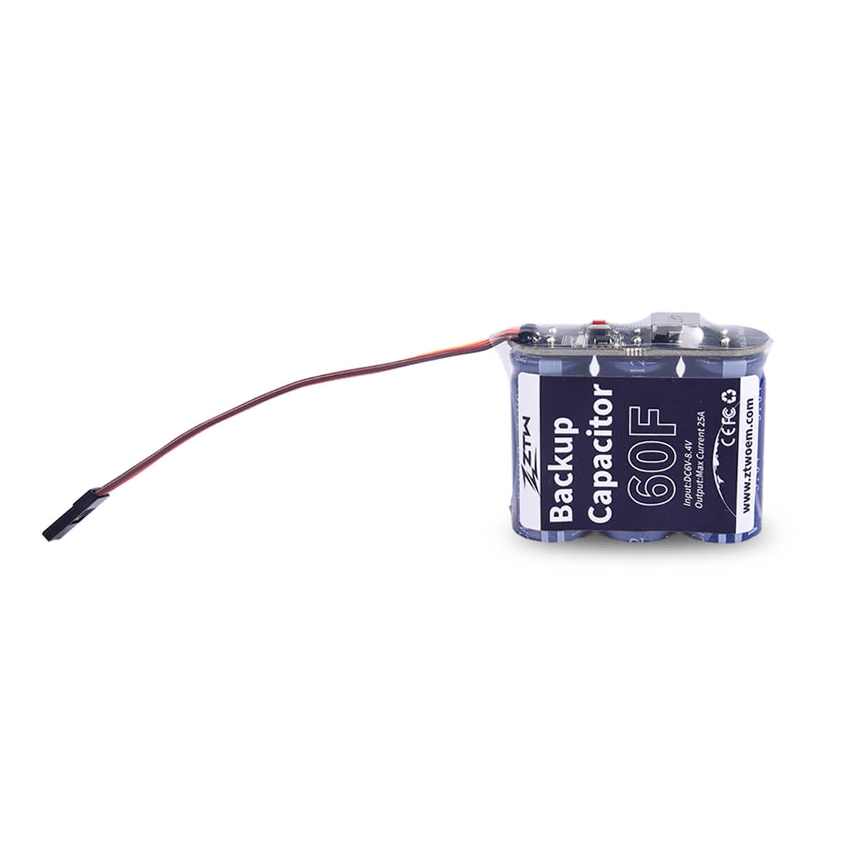 ZTW Power Capacitor Buffer BEC Backup 60F 6V/8.4V 25A For RC Helicopter