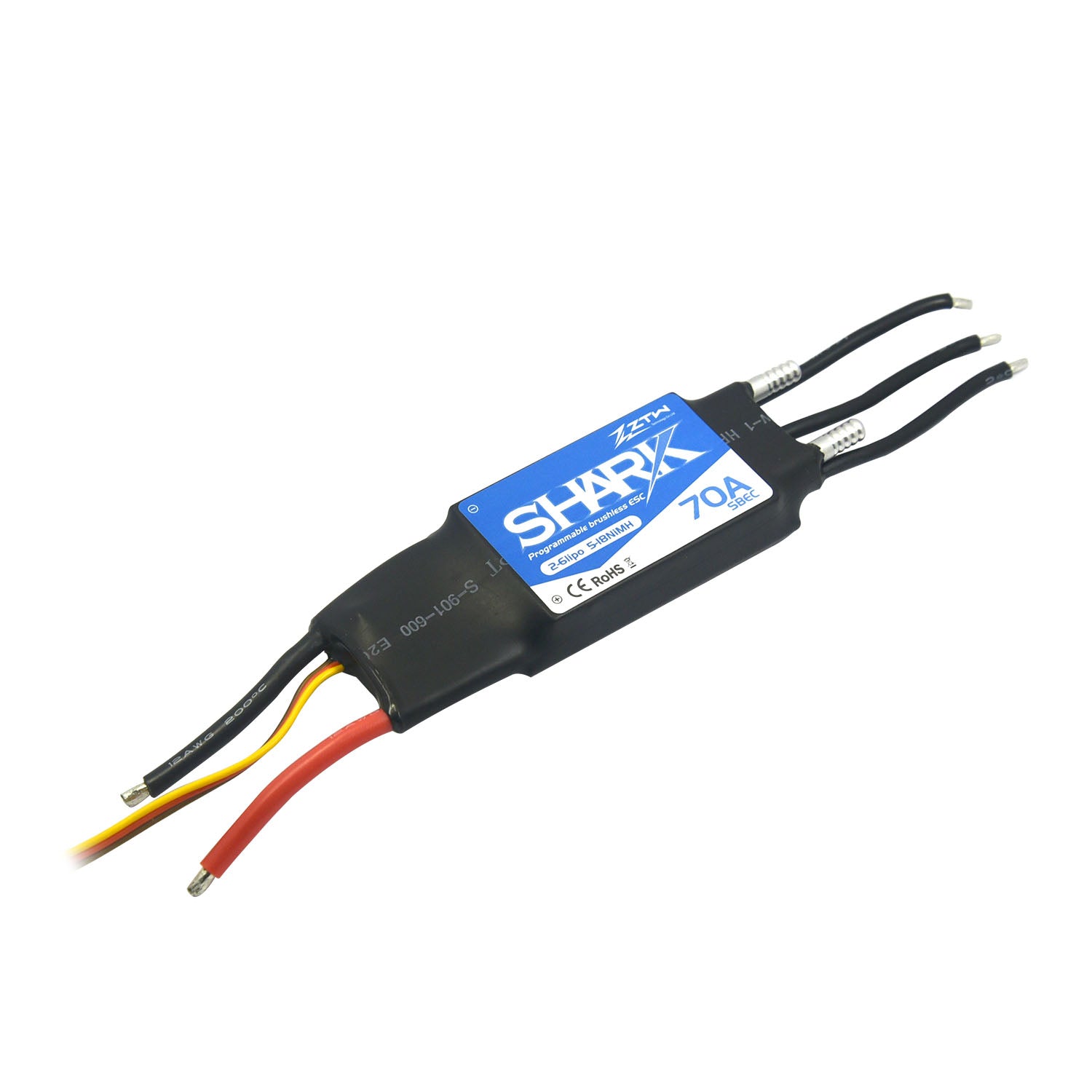 ZTW Shark 70A ESC 2-6S For RC Boat