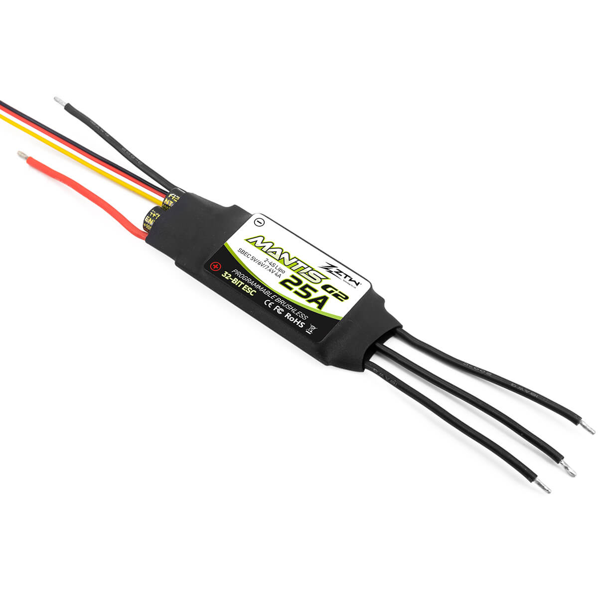 ZTW Mantis G2 25A ESC 2-4S SBEC For RC Airplane Fixed-wing