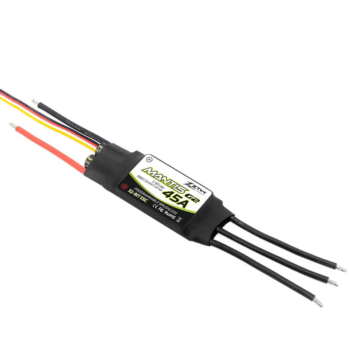 ZTW Mantis G2 45A ESC 2-6S SBEC For RC Airplane Fixed-wing