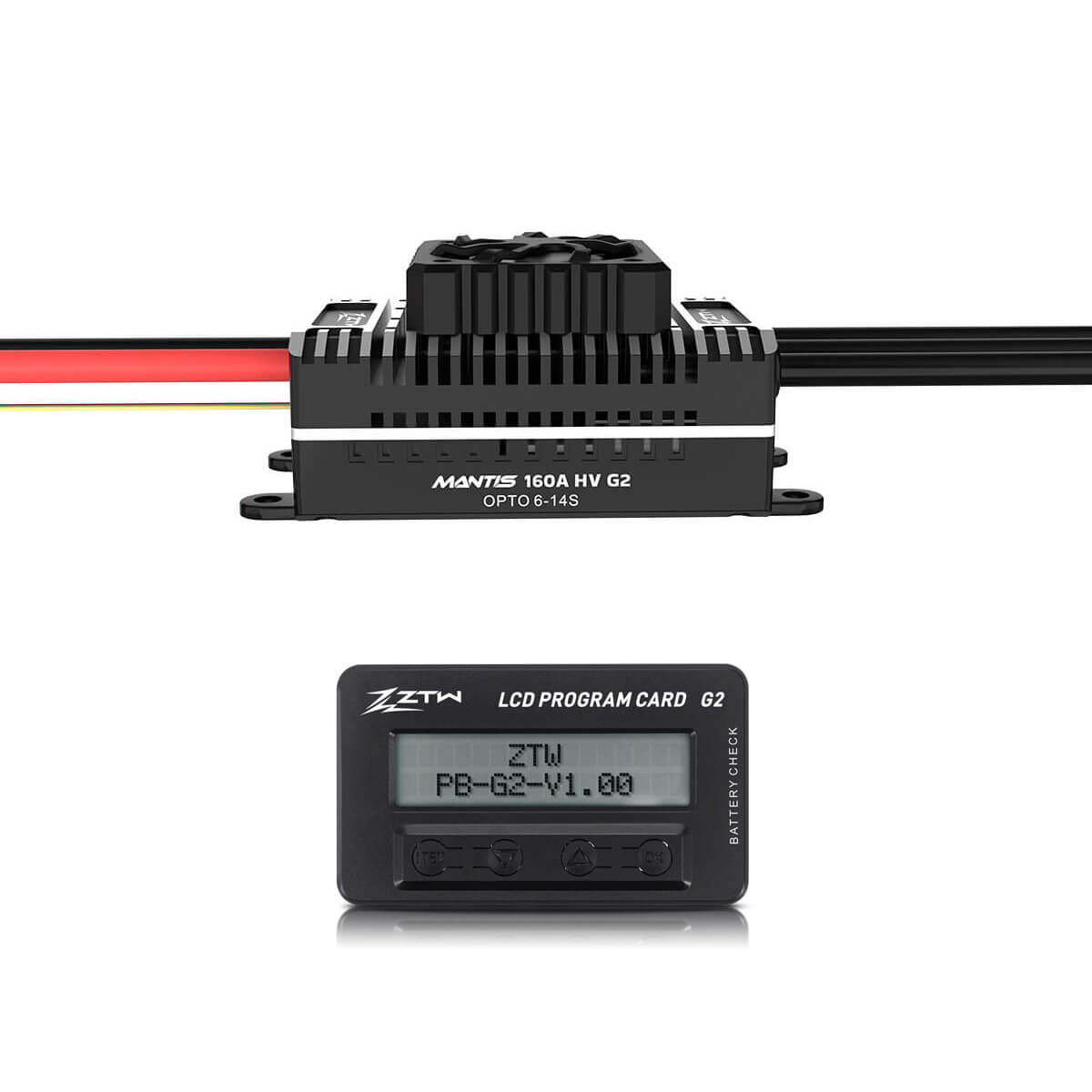 ZTW Mantis G2 160A ESC HV 6-14S OPTO For RC Airplane EDF