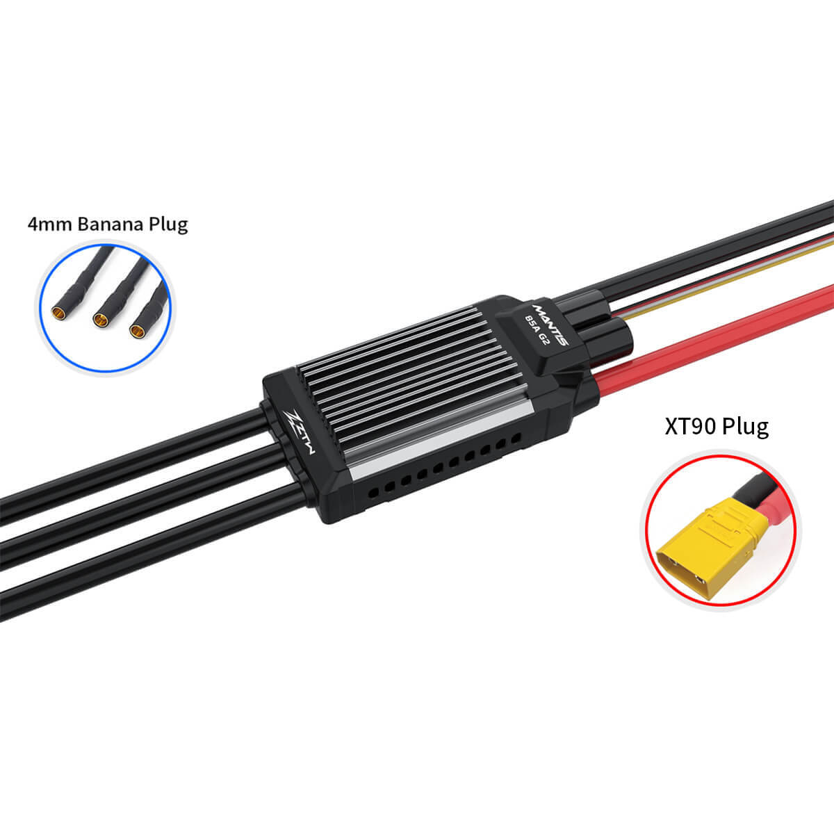 ZTW Mantis G2 85A ESC 3-8S SBEC For RC Airplane EDF