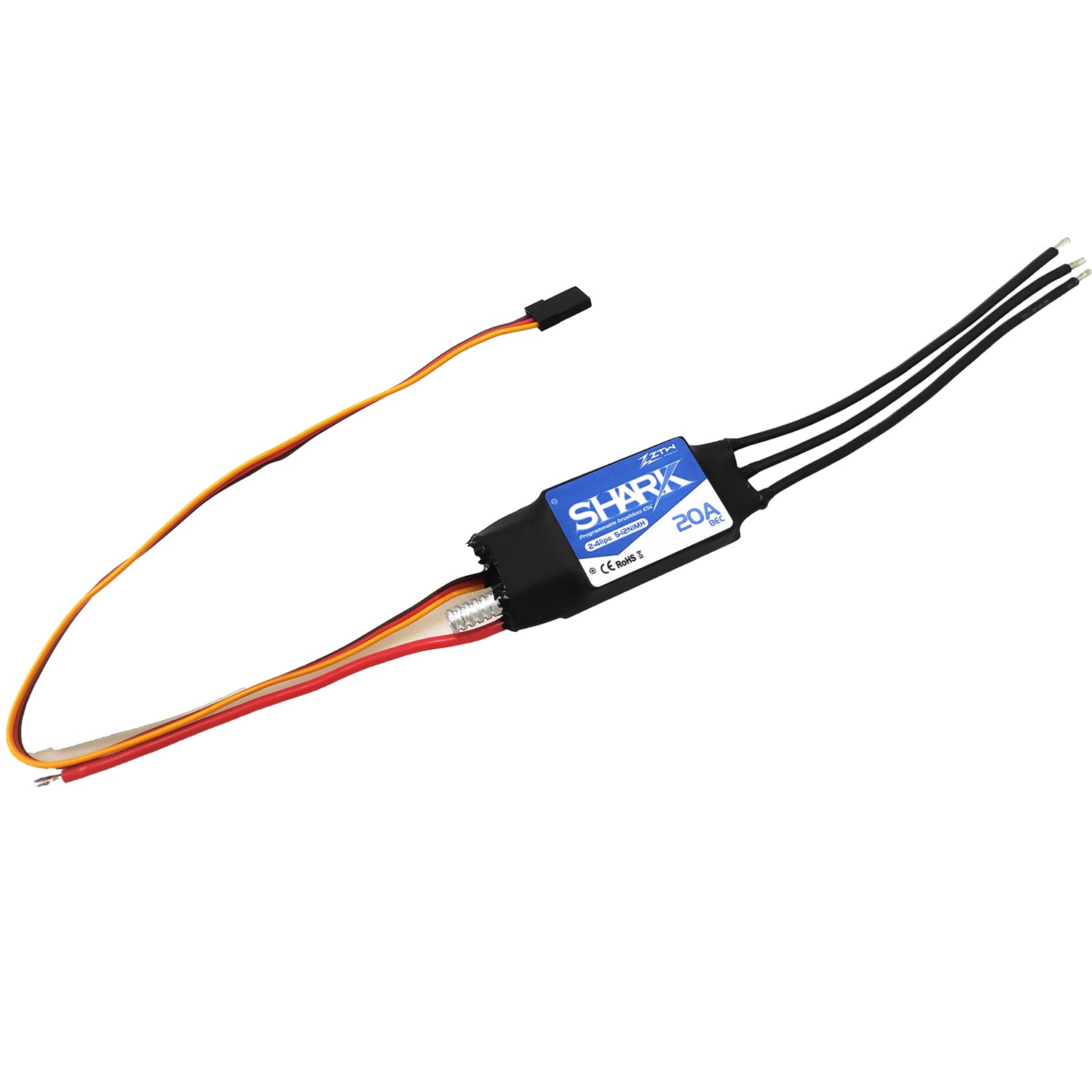 ZTW Shark 20A ESC 2-4S For RC Boat