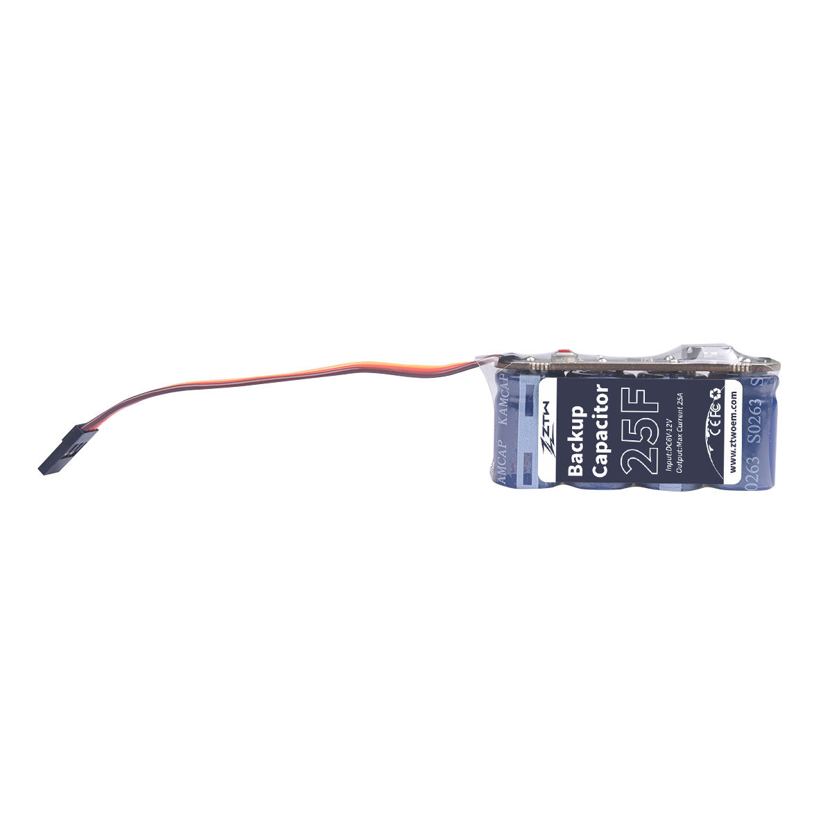 ZTW Leistungskondensatorpuffer BEC Backup 25F 6V/12V 25A für RC Hubschrauber 