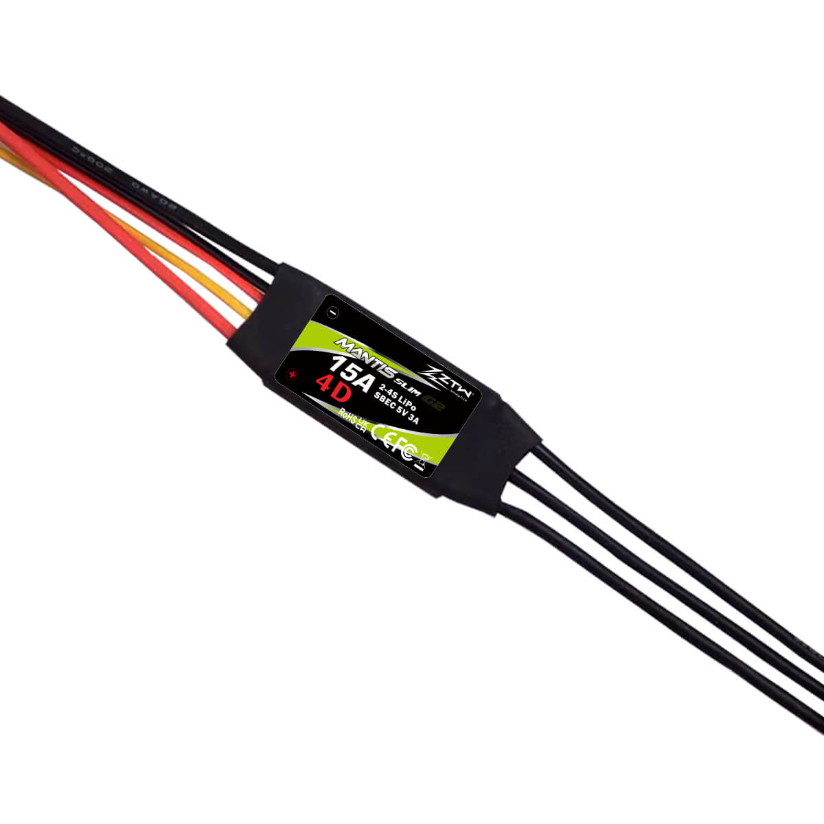 ZTW Mantis Slim G2 15A ESC 2-4S SBEC Für RC Flugzeug F3P 3D/4D Fliegen 