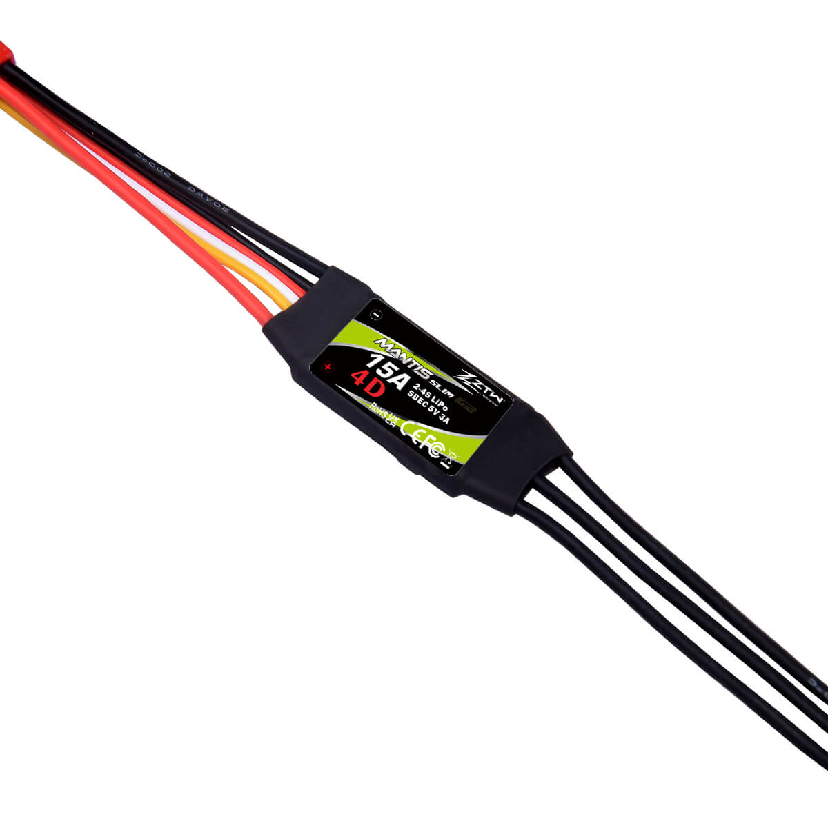 ZTW Mantis Slim G2 15A ESC 2-4S SBEC For RC Airplane F3P 3D/4D Flying