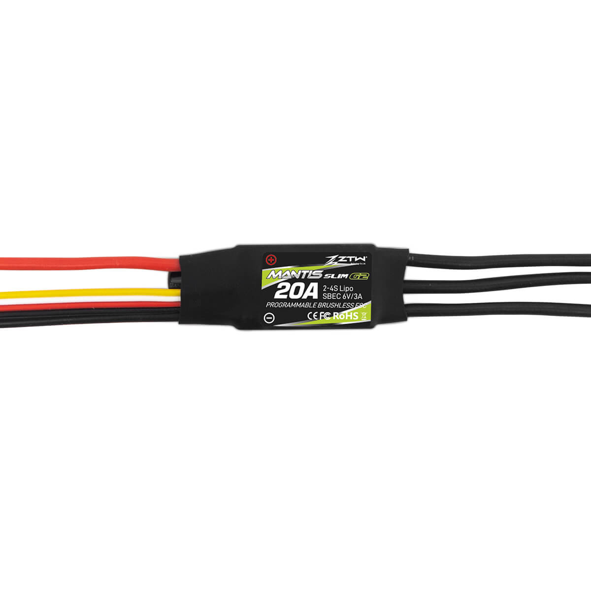 ZTW Mantis Slim G2 20A ESC 2-4S SBEC For RC Airplane F3P 3D Flying