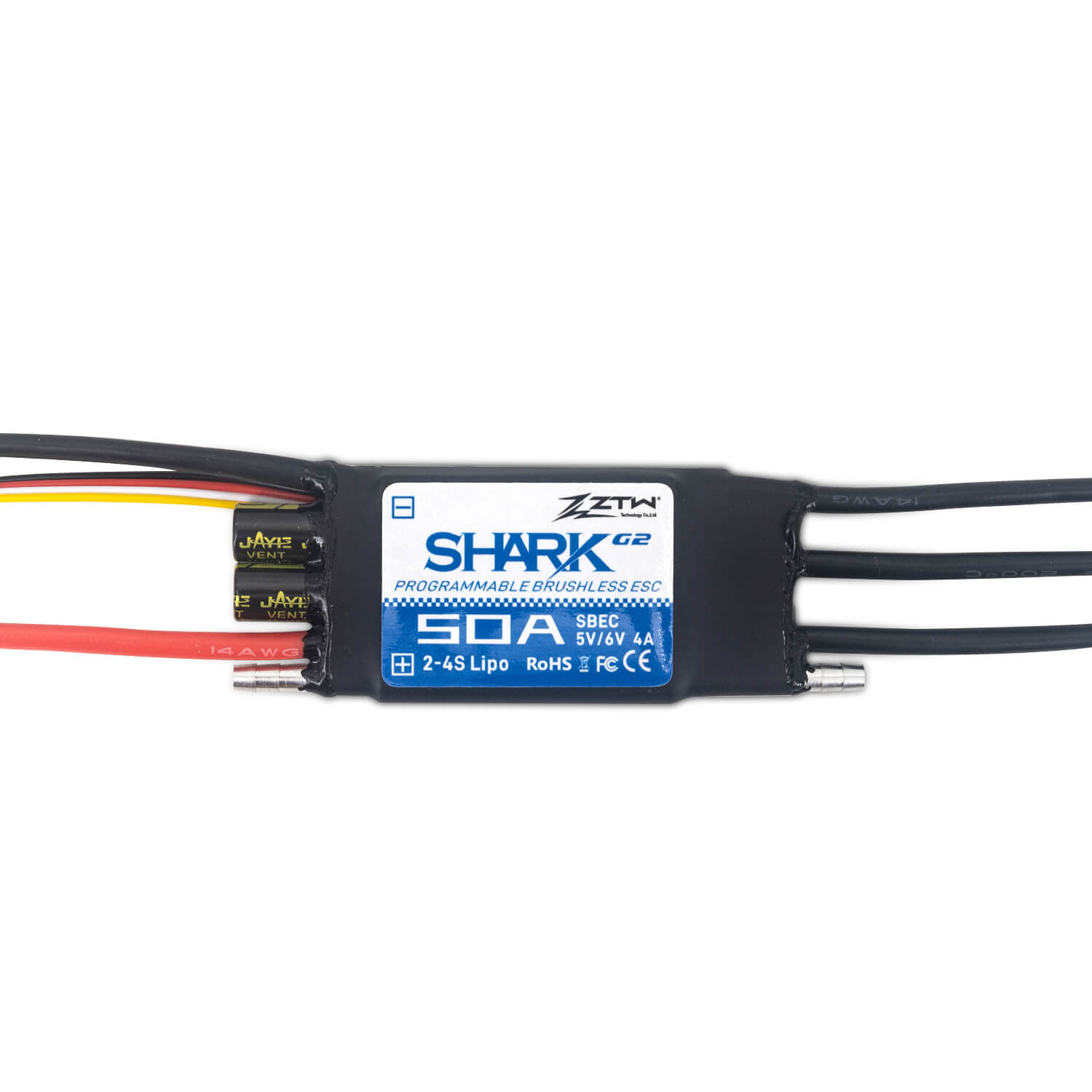 ZTW Shark G2 50A 2-4S ESC für RC Boot 