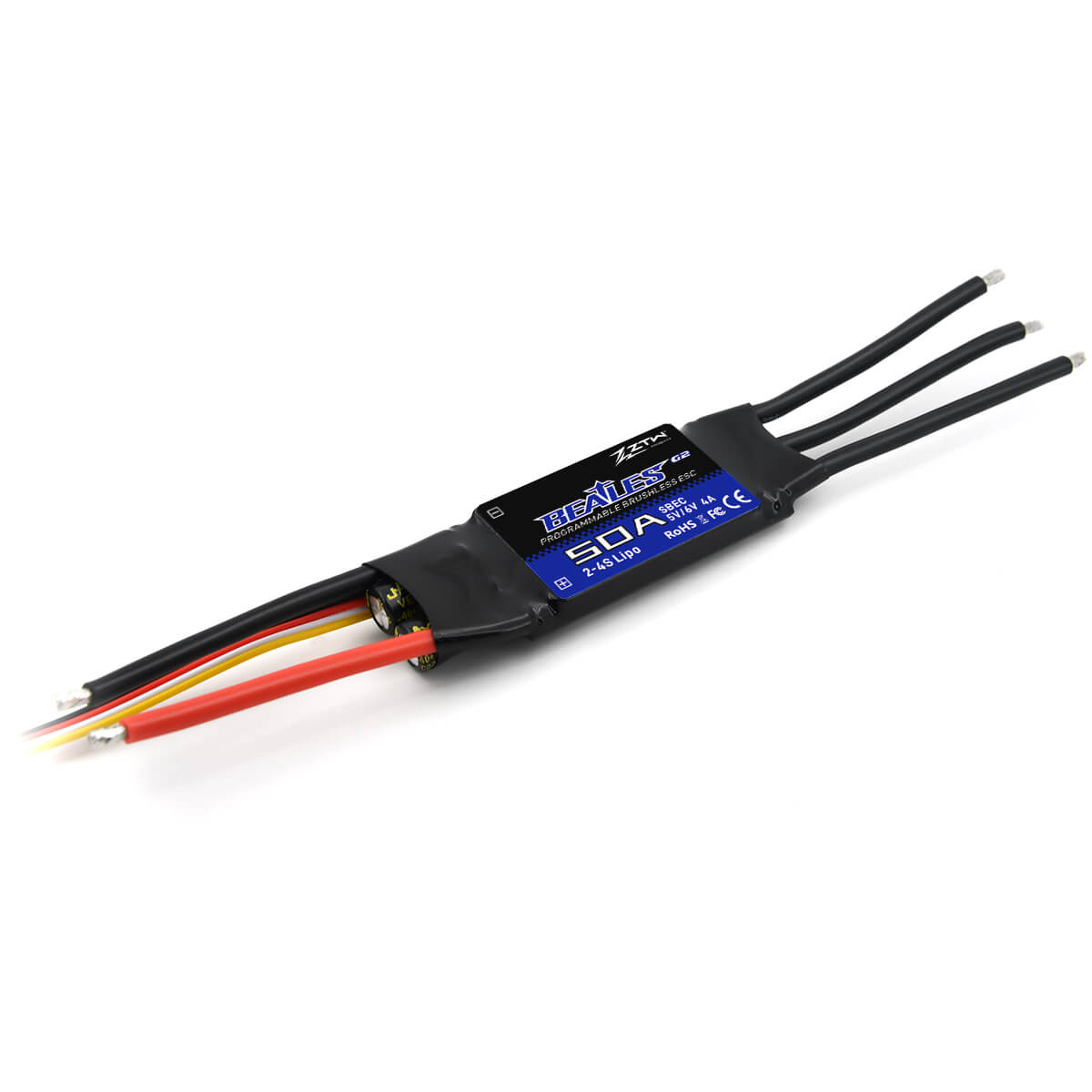 ZTW Beatles G2 50A ESC 2-4S SBEC Für RC Flugzeug Starrflügel 