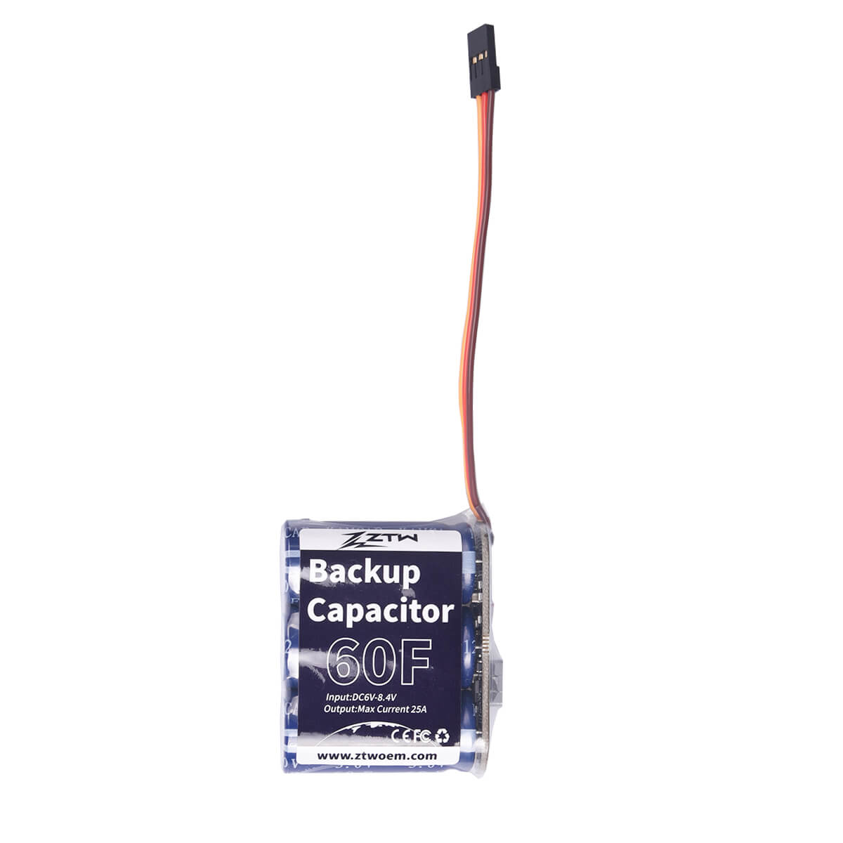 ZTW Power Capacitor Buffer BEC Backup 60F 6V/8.4V 25A For RC Helicopter