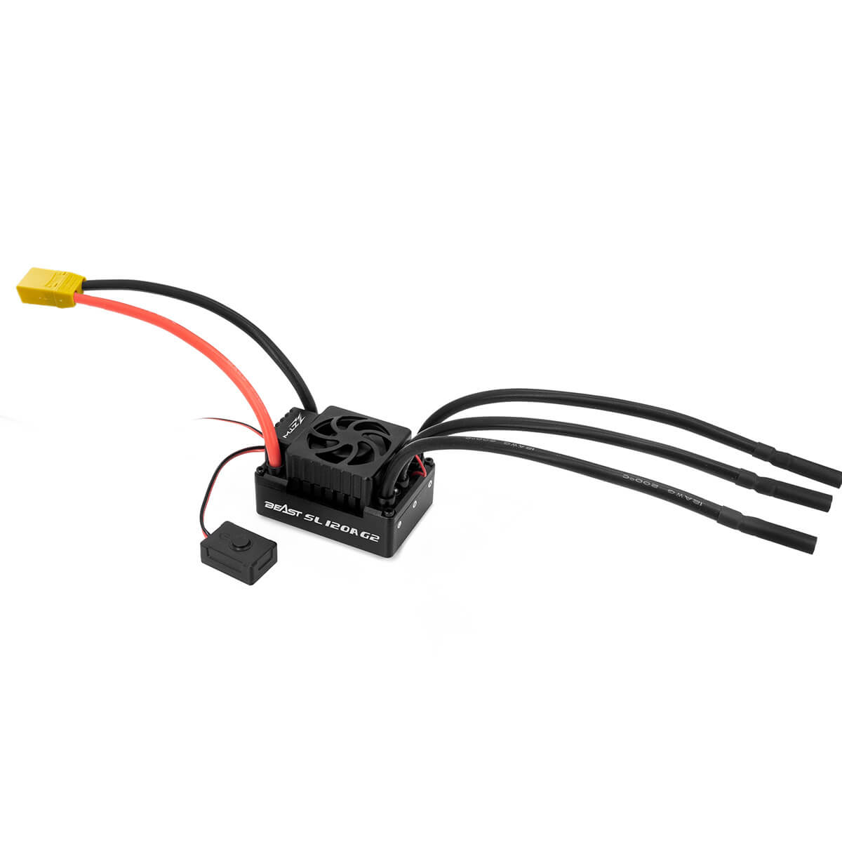 ZTW Beast G2 120A ESC 2-4S sans capteur pour voiture 1/10ème RC SCT