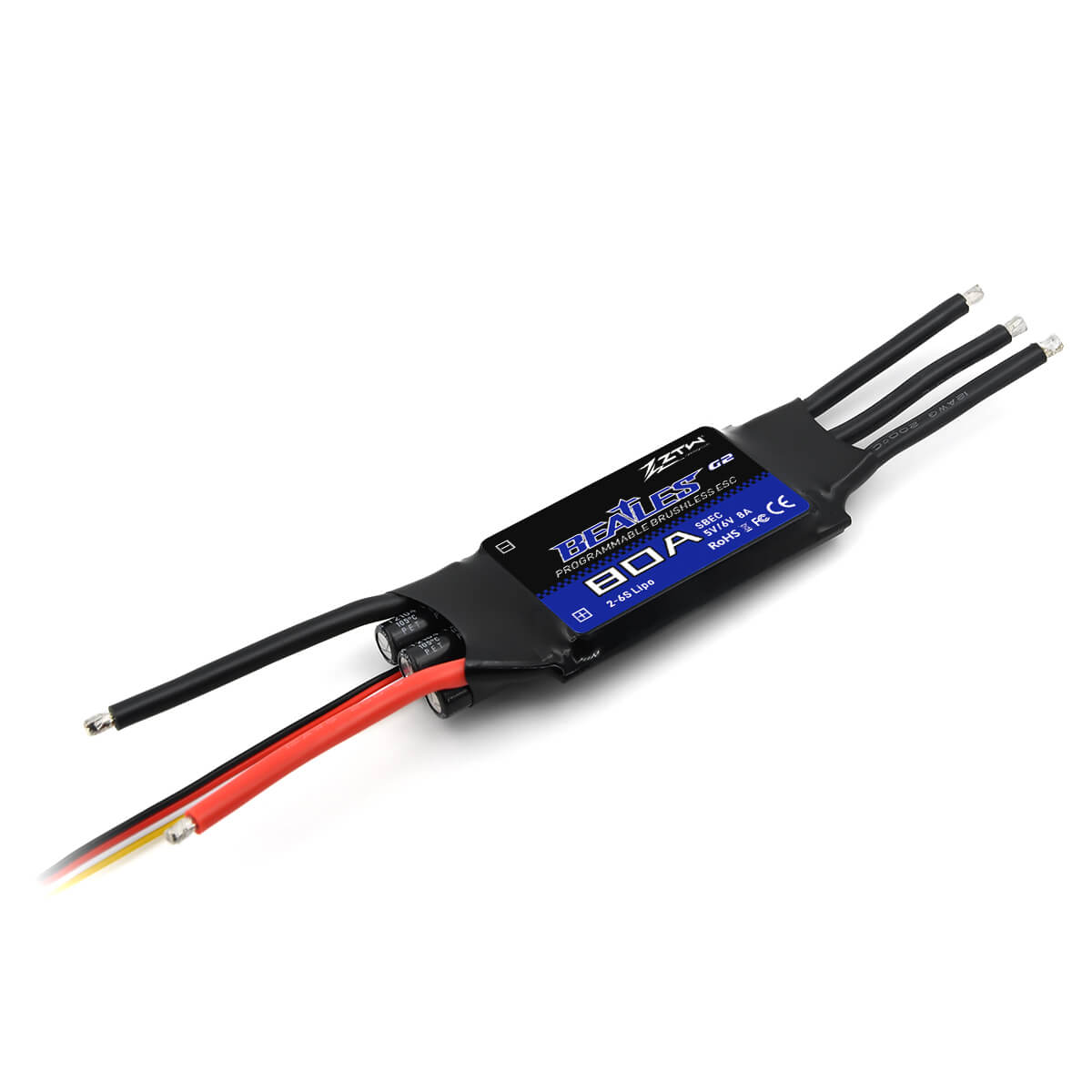 ZTW Beatles G2 80A ESC 2-6S SBEC For RC Airplane Fixed-wing