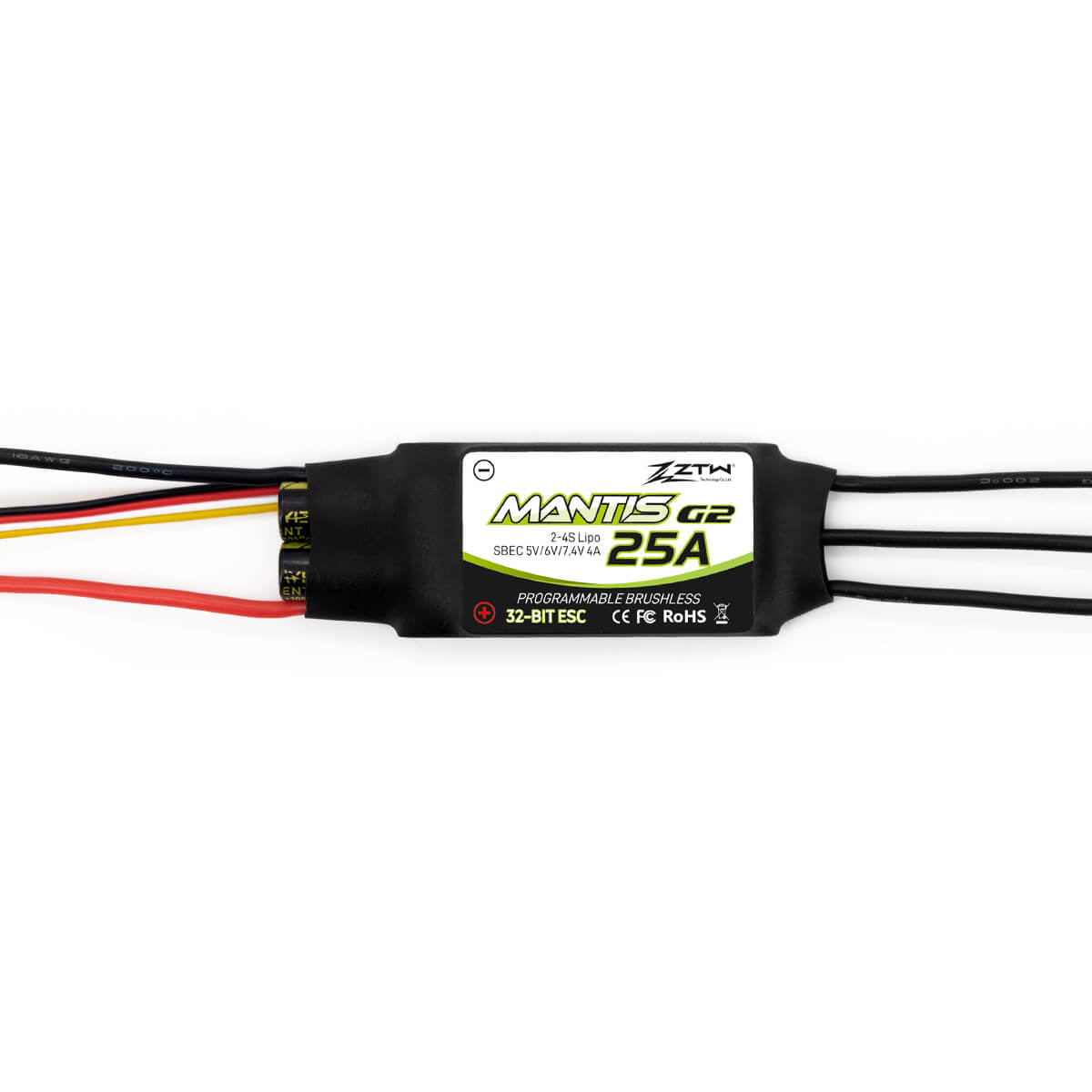 ZTW Mantis G2 25A ESC 2-4S SBEC For RC Airplane Fixed-wing