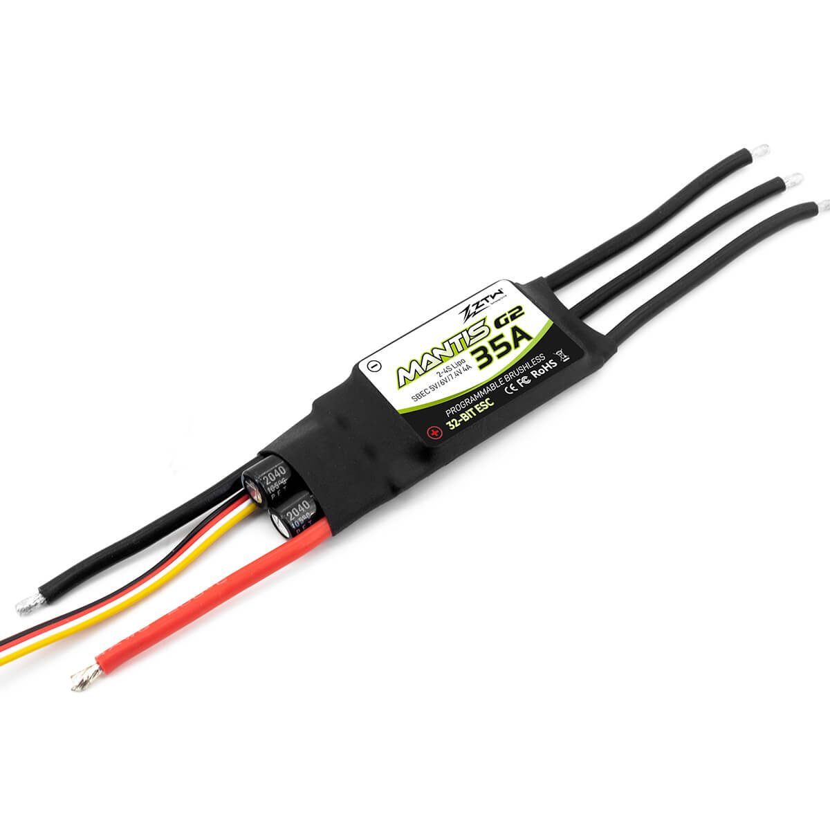 ZTW Mantis G2 35A ESC 2-4S SBEC pour avion RC à voilure fixe 