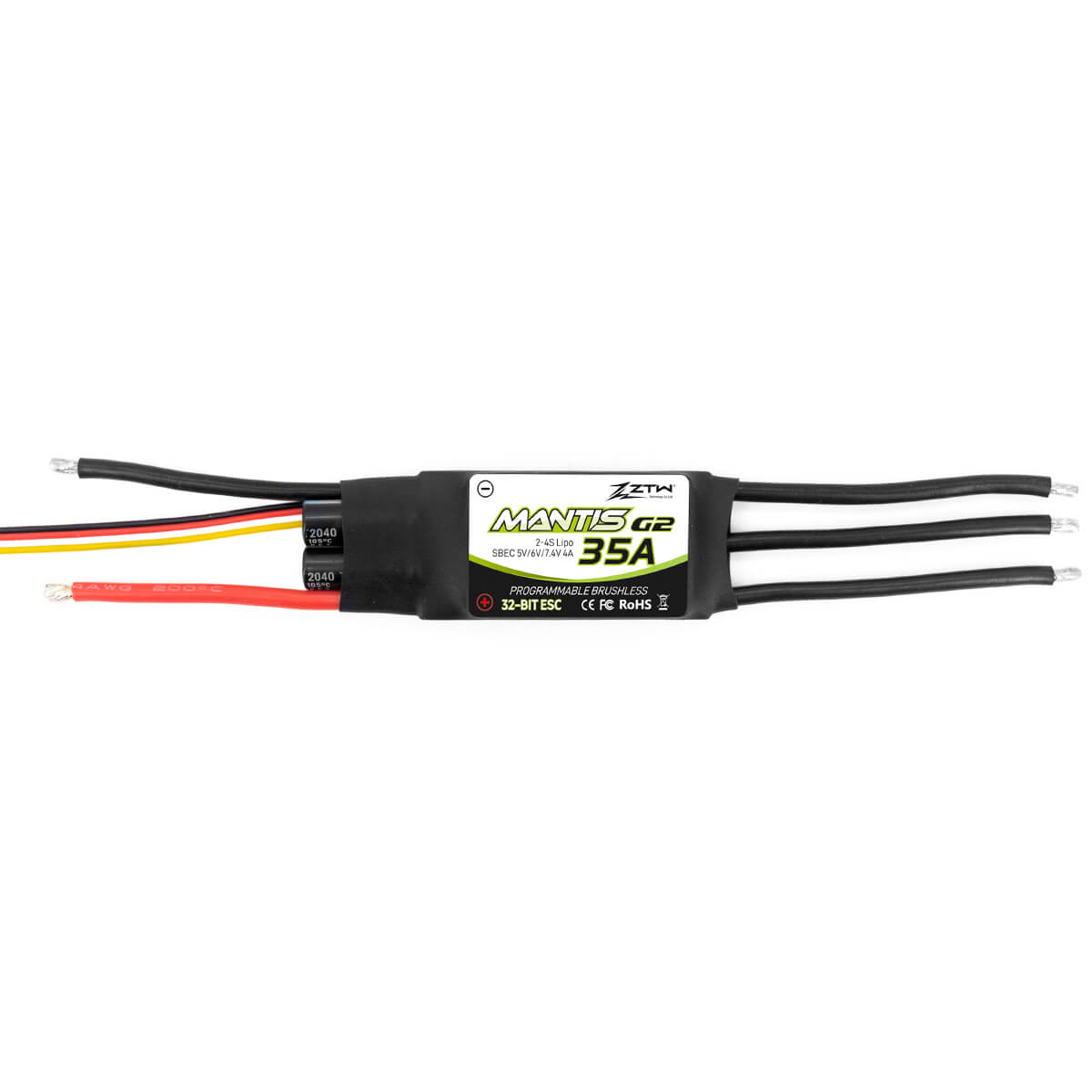 ZTW Mantis G2 35A ESC 2-4S SBEC pour avion RC à voilure fixe 