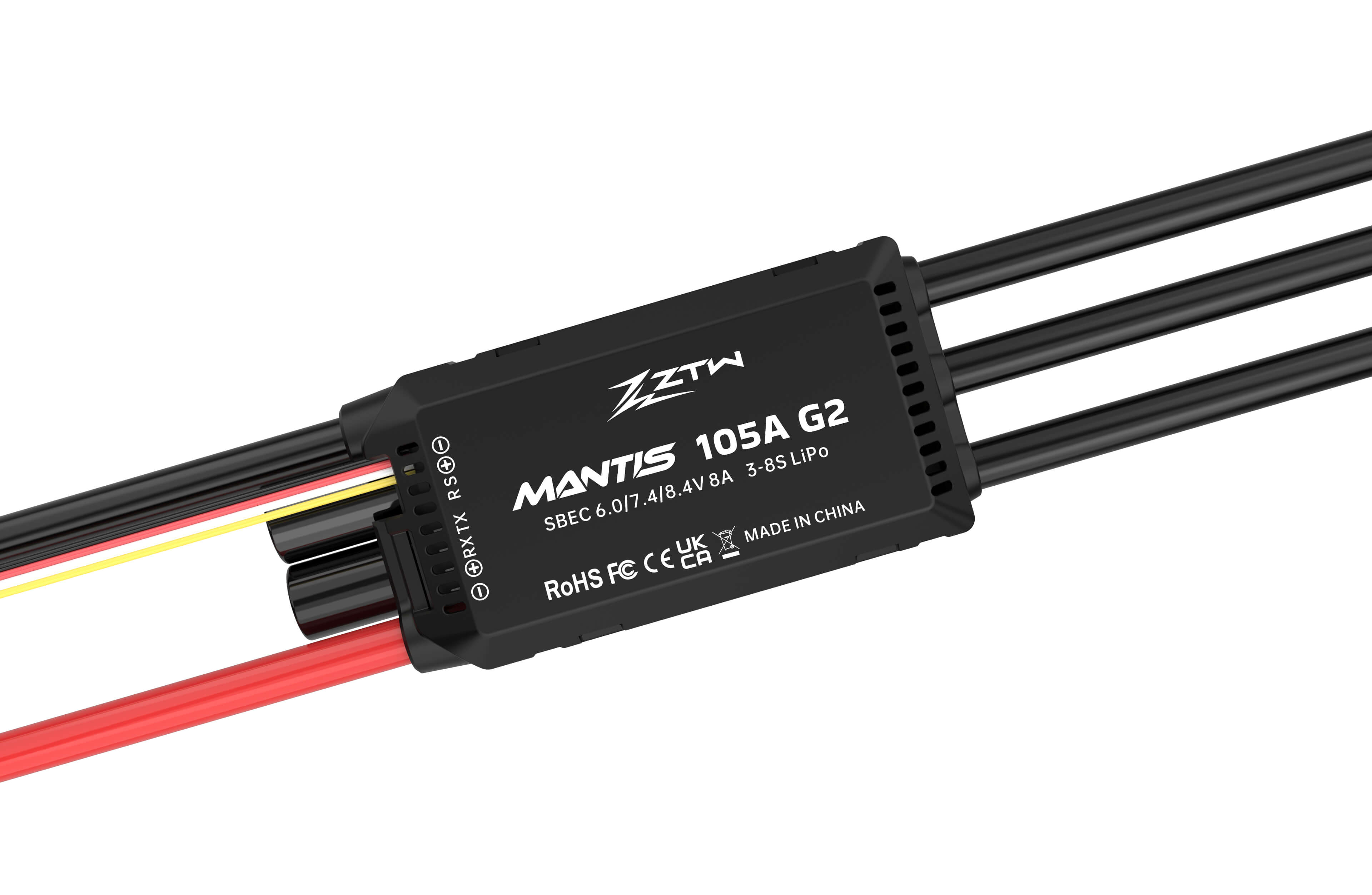 ZTW Mantis G2 105A ESC 3-8S SBEC pour avion RC EDF 