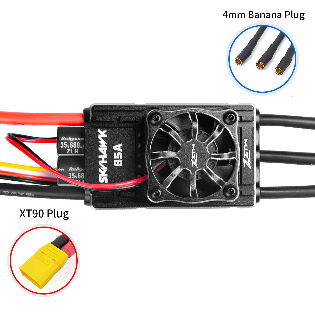 ZTW Skyhawk 85A ESC 3-6S SBEC For RC Helicopter