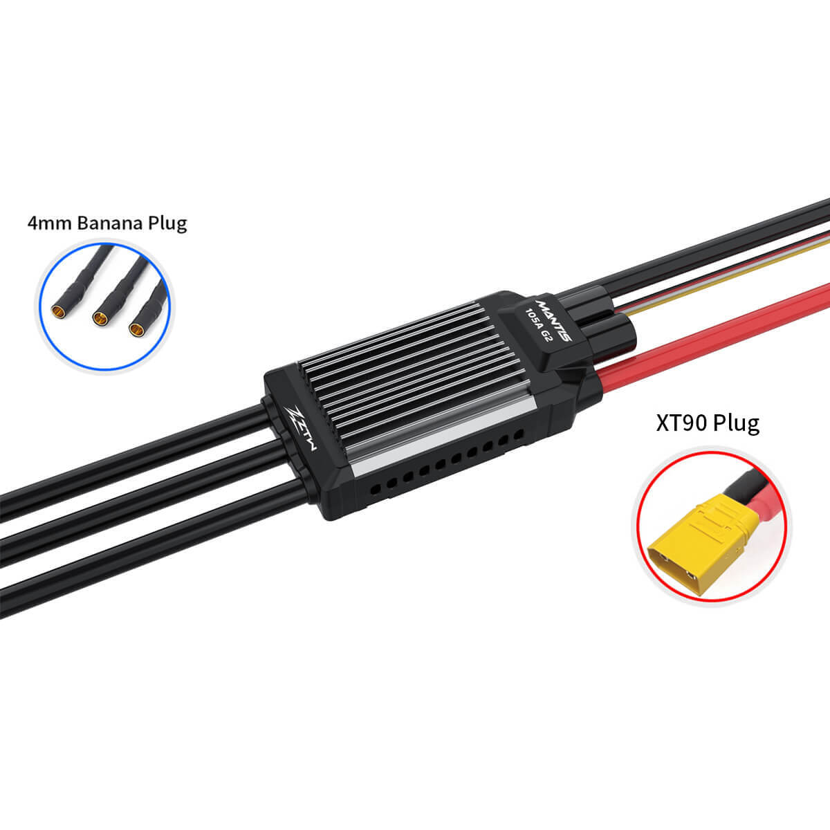 ZTW Mantis G2 105A ESC 3-8S SBEC pour avion RC EDF 