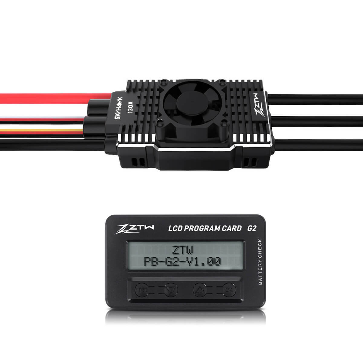 ZTW Skyhawk 130A ESC HV 6-14S SBEC pour hélicoptère RC 