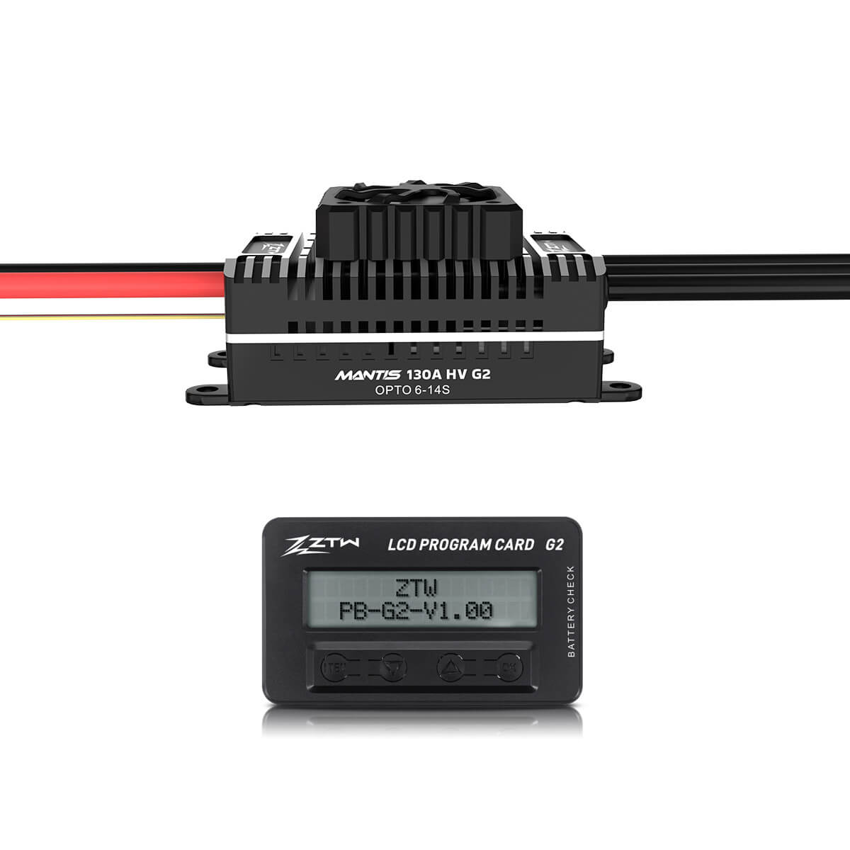 ZTW Mantis G2 130A ESC HV 6-14S OPTO For RC Airplane EDF