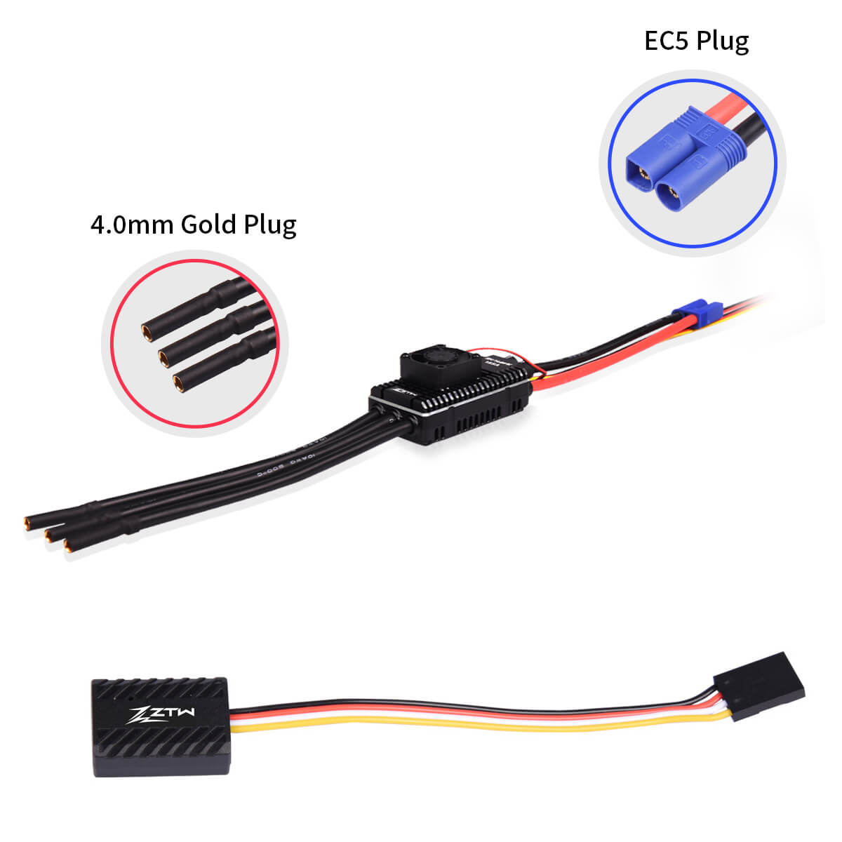 ZTW Skyhawk 155A ESC 3-8S SBEC pour hélicoptère RC 