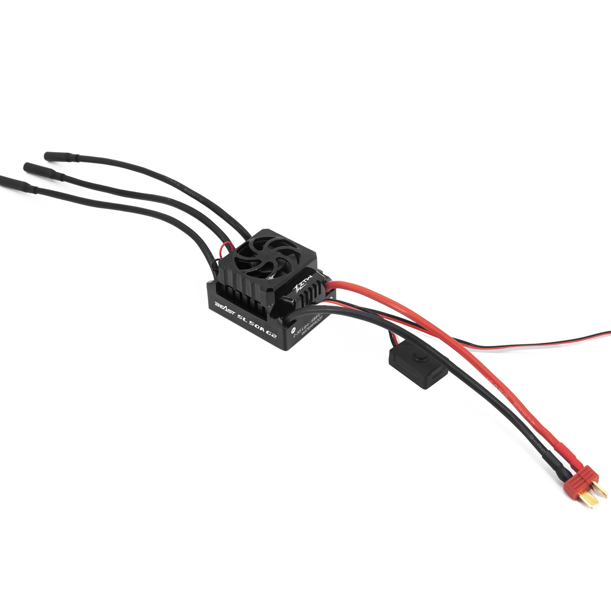 ZTW Beast G2 50A 2-3S ESC Sensorlos für 1/10 RC Car RTR